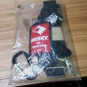 Husky‎ Travel Pack With Carabiner Shoulder Strap & Luggage Tag Black Travel NWT